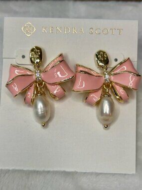Haley Bow Gold Stud Earrings